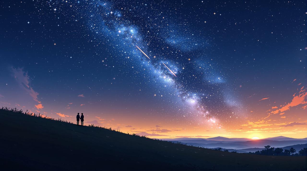 里番动画精选专题 - 新海诚动画中的「星空」意象：从《你的名字。》到里番动画的宇宙美学